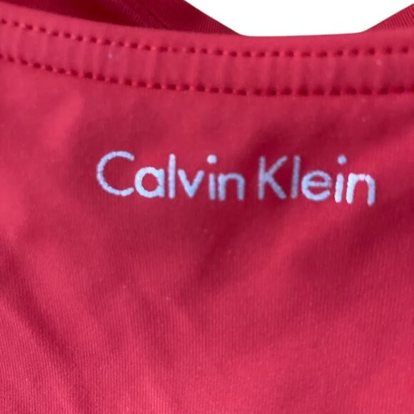 Calvin Klein One Piece Pleated Swimsuit with Tummy Control - Picture 5 of 7